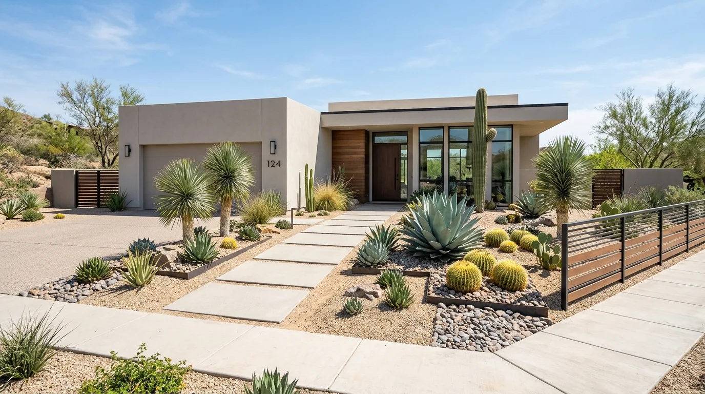 Use seasonal color without making it chaotic inspiration for a front yard landscape.